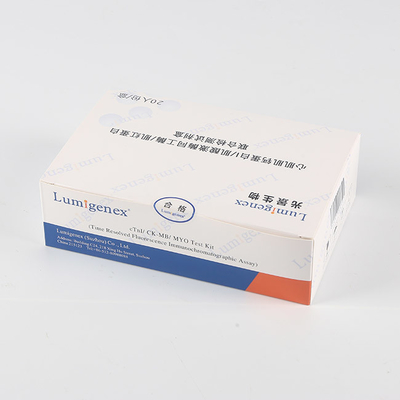 20 Tests/Kit POC Test Kit, CK-MB Test Kit Δοκιμασία κολλοειδούς χρυσού