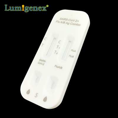 COVID19 Influenza A B Rapid Test Kit Κολλοειδές χρυσό Ρινικό μάκτρο CE ISO
