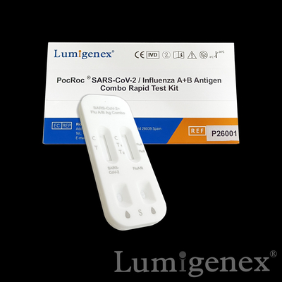 Covid19 Flu A Flu B Kit ταχείας εξέτασης Κολλοειδές χρυσό ρινικό μάκτρο ευλογιάς πιθήκου CE