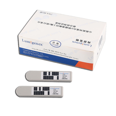 Εξάρτηση δοκιμής POC, immunoassay εξαρτήσεων TRFIA δοκιμής cTnI/CK-MB/Myo καρδιακά Troponin Ι/κρεατίνη Isoenzyme/Myoglobin κινάσεων