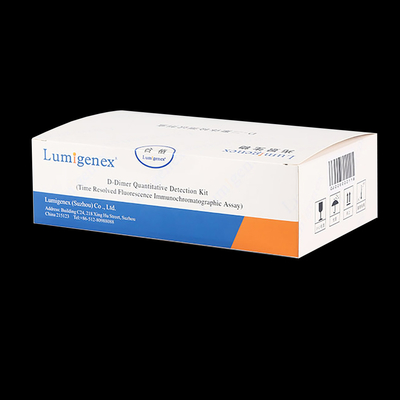 ISO13485 POC Test Kit D-Dimer ολικού αίματος By TRFIA Technology Cardiac Marker