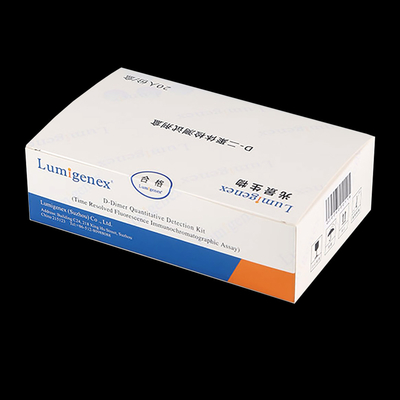 ISO13485 POC Test Kit D-Dimer ολικού αίματος By TRFIA Technology Cardiac Marker
