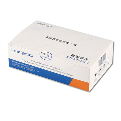 ISO13485 POC Test Kit D-Dimer ολικού αίματος By TRFIA Technology Cardiac Marker
