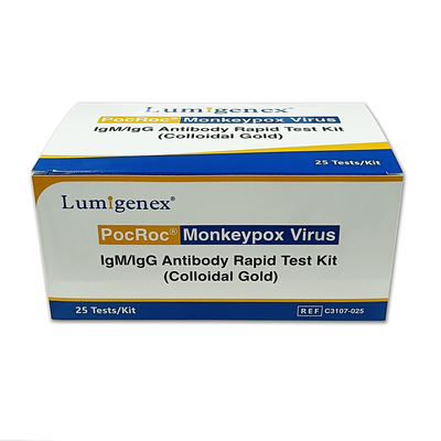 Πιστοποιητικό IgG IgM Monkeypox ISO μολυσματικών ασθενειών σύντομο σε 15 λεπτά