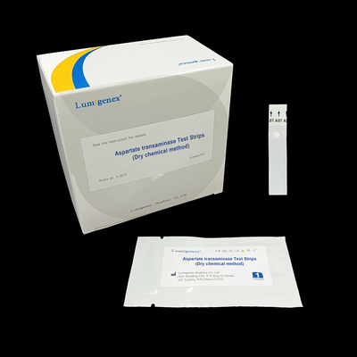 Transaminase ασπαρτατών Biomarker τραυματισμών συκωτιού λουρίδες δοκιμής με την ξηρά χημική συσκευή ανάλυσης