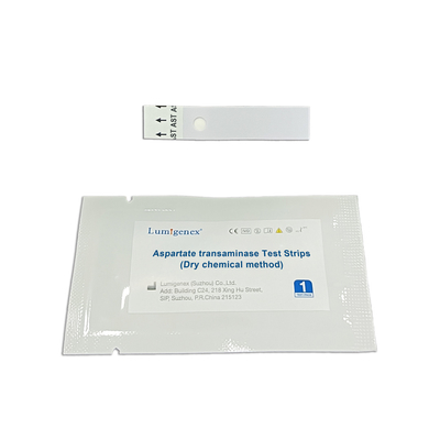 IVD Test Reagent Ασπαρτική τρανσαμινάση Test Strips Dry Chemical Method