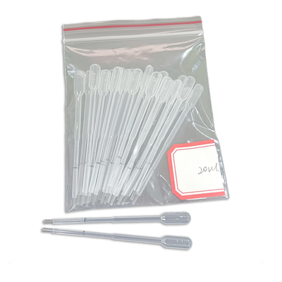 Τριχοειδής πιπέτα Pasteur Self Wicking LDPE Ιατρικού βαθμού μίας χρήσης