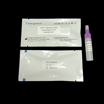 Γρήγορη δοκιμή Helicobacter Pylori Lumigenex από το κολλοειδές χρυσό CE πιστοποιημένο