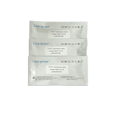 Lumigenex Helicobacter Pylori Antigen Rapid Test Kit Colloidal Gold Πιστοποιημένο CE