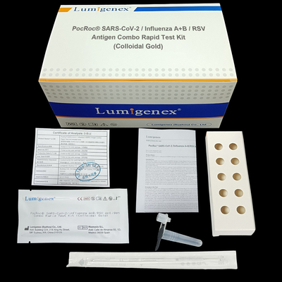 SAR-CoV-2/γρίπη A+B/γρήγορη εξάρτηση 3 δοκιμής Combo αντιγόνων RSV ρίχνει τον όγκο δειγμάτων