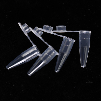 Διαφανή Αναλώσιμα PCR 0,6ml PCR Μονό Σωληνάριο με Επίπεδα Καπάκια