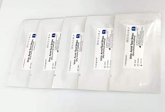 ISO13485 Εγκεκριμένες ταινίες δοκιμής ουρικού οξέος Dry Chemistry 4 λεπτά
